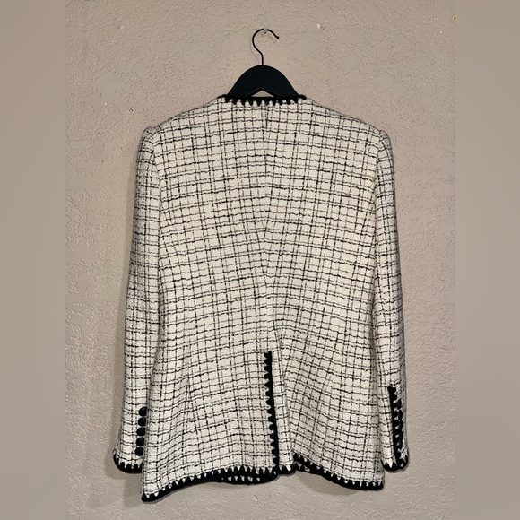 VERONICA BEARD | Albia Black & White Tweed Jacket Size: 8 - Picture 8 of 8